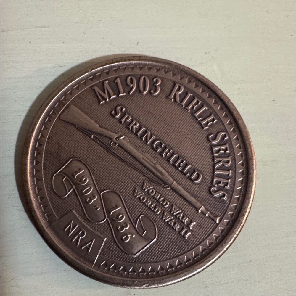 National Rifle Association Commemorative Challenge Coin M1903 Springfield - Picture 2 of 3